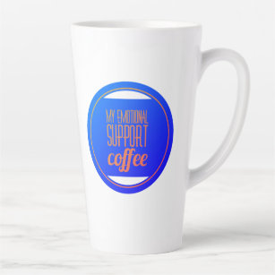 My emotional support coffee latte mug