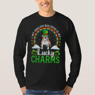 My English Bulldog Is My Lucky Charms St Patrick's T-Shirt