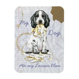My English Cocker Ate My Lesson Plan Magnet