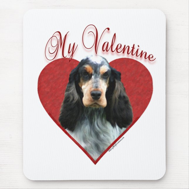 My English Cocker Spaniel Valentine Mouse Pad (Front)
