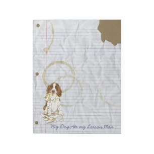 My English Springer Spaniel Ate My Lesson Plan Notepad