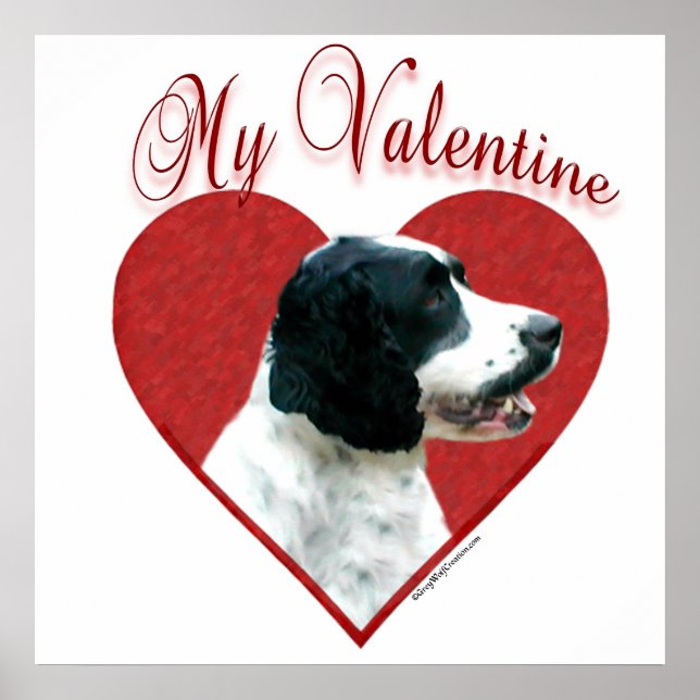 My English Springer Spaniel Valentine Poster (Front)