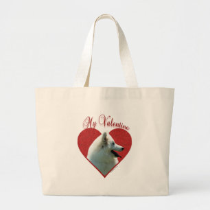 My Eskie Valentine Large Tote Bag