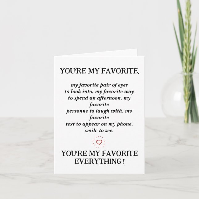  My Everything: A Heartfelt Card for All Occasions (Front)