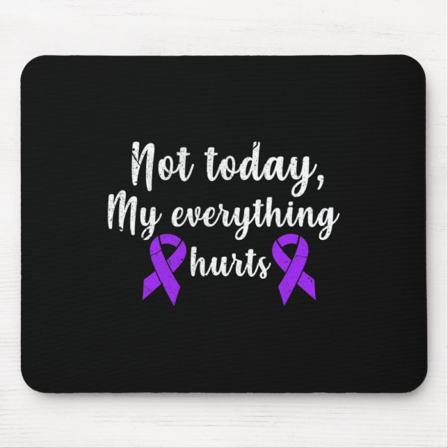 My Everything Hurts Fibro Chronic Pain Grunge  Mouse Pad (Front)