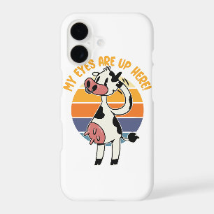 My Eyes are up Here! - Funny Cow Udders Graphic