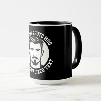 My Face on a BLACK Custom Combo Mug