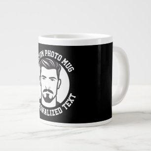 My Face on a BLACK Custom Giant Mug