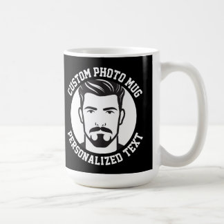 My Face on a BLACK Large Custom Mug