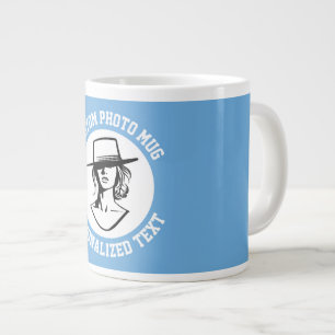 My Face on a BLUE Custom Giant Mug