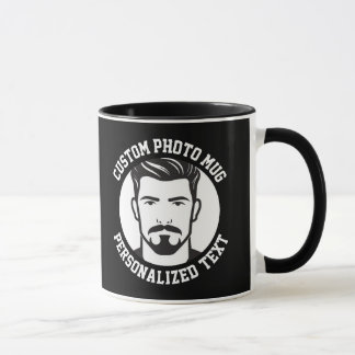 My Face on a Custom Combo Mug BLACK