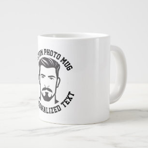My Face on a Custom Giant Mug & Personalized Text
