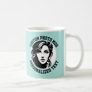 My Face on a Custom Mug TURQUOISE GREEN