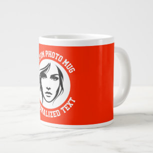 My Face on a FERRARI RED Custom Giant Mug