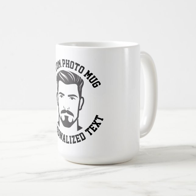 My Face on a Large Custom Mug (Front Right)