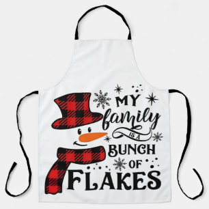 My Family is a Bunch of Flakes Snowflake Apron