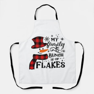 My Family is a Bunch of Flakes Snowflake Apron