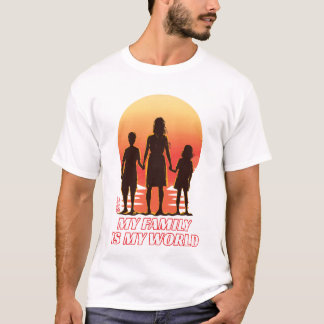 My Family Is My World Men White T-Shirt