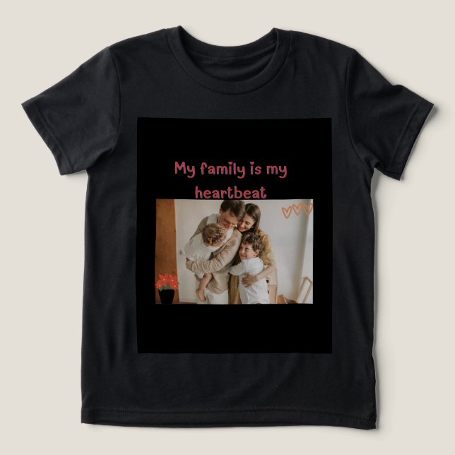 My family Tri-Blend shirt (Design Front)