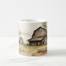 My Farm house watercolor Mug