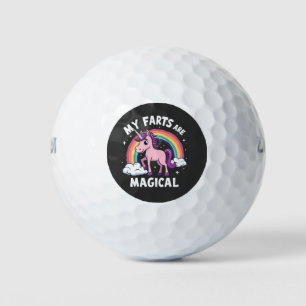My Farts Are Magical Funny Unicorn Rainbow Golf Balls