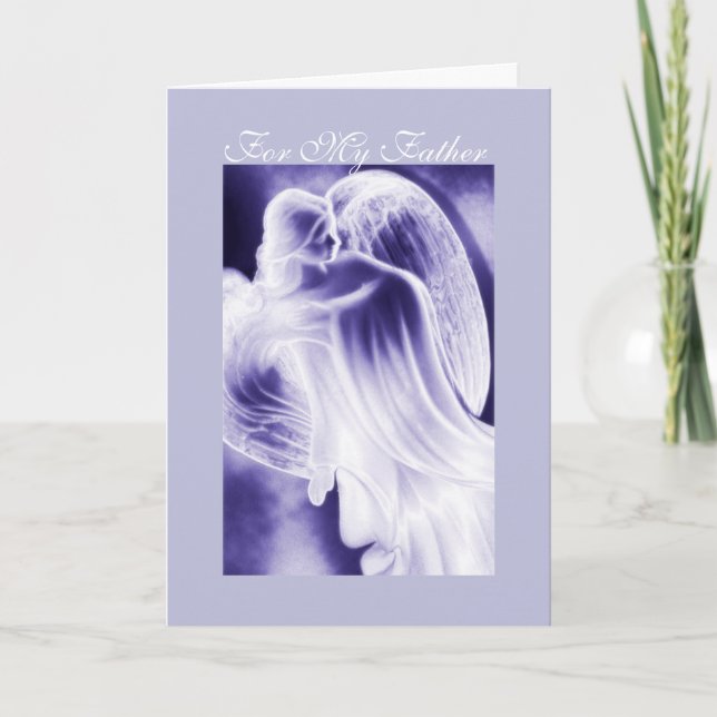 My Father - Angel Greeting Card (Front)
