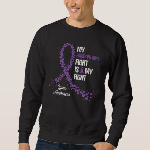 My Father In Law S Fight Is My Fight Lupus Awarene Sweatshirt