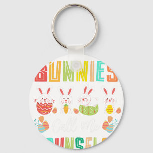 my favorite bunnies call me counselor, retro, vint key ring