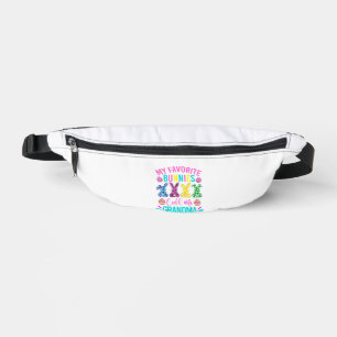 My Favorite Bunnies Call Me Grandma Shirt Cute Eas Bum Bags