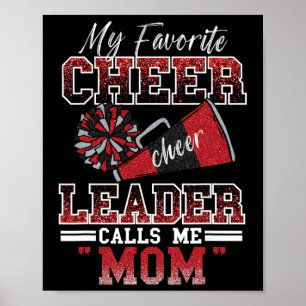 My Favorite Cheerleader Calls Me Mom Proud Cheer M Poster
