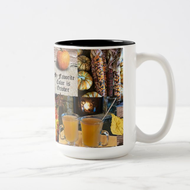 My Favorite Color is October Mug (Right)