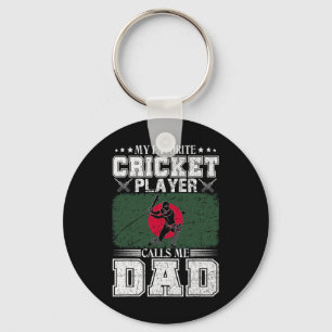 My Favorite Cricket Player Calls Me Dad Ngladesh F Key Ring