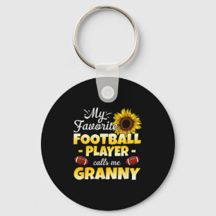 My Favorite Football Player Calls Me Granny Key Ring