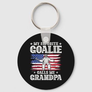 My Favorite Goalie Calls Me Grandpa Field Hockey G Key Ring