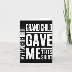 My Favorite Granhild Gave Me This Men Fathers Day  Card