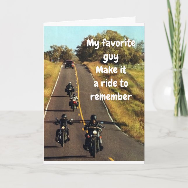 **MY FAVORITE GUY ** ENJOY "BIRTHDAY" CARD (Front)