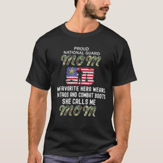 My Favorite Hero Wears Combat Boots-Proud National T-Shirt