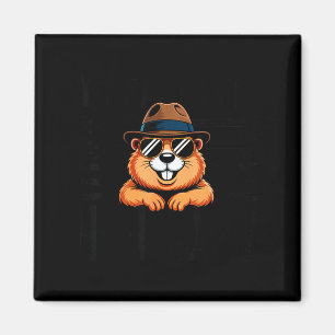 My Favorite Holiday Groundhog Day Flag Of Us Groun Magnet