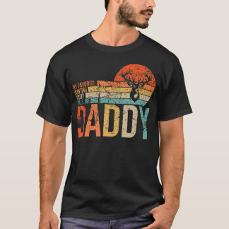 My Favorite Hunting Buddy Calls Me Daddy Love Deer T-Shirt