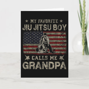 My Favorite Jiu Jitsu Boy Calls Me Grandpa Father' Card