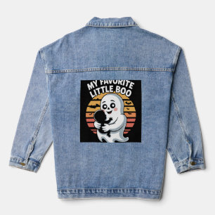 My Favorite Little Boo Halloween T-shirt Denim Jacket