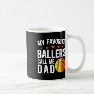 My Favorite Llers Call Me Dad Softll Sketll Dad Coffee Mug