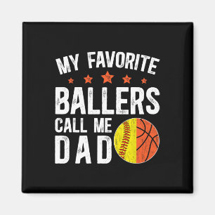 My Favorite Llers Call Me Dad Softll Sketll Dad  Magnet