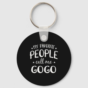 My Favorite People Call Me Gogo Funny Grandma Birt Key Ring