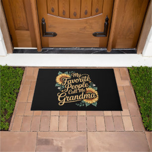 My Favorite People Call Me Grandma Mother's Day Doormat