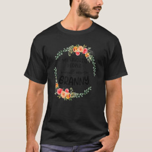 My Favorite People Call Me Granny Women Floral Gra T-Shirt