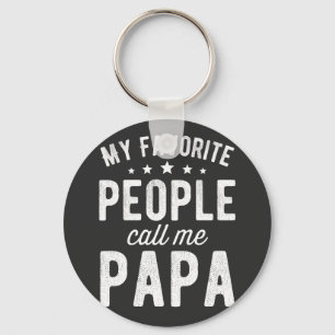 My Favorite People Call Me Papa Key Ring
