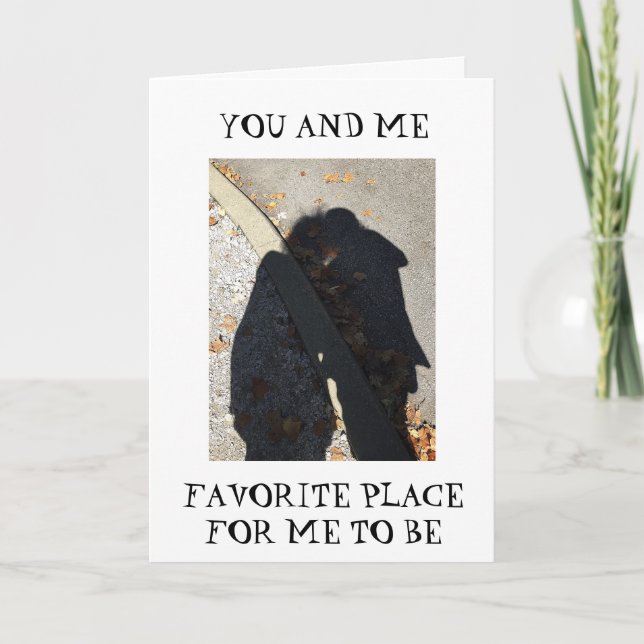 MY FAVORITE PLACE=YOU/ME FIRST ANNIVERSARY CARD (Front)