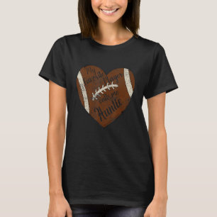 My Favorite Player Calls Me Auntie Football Heart  T-Shirt