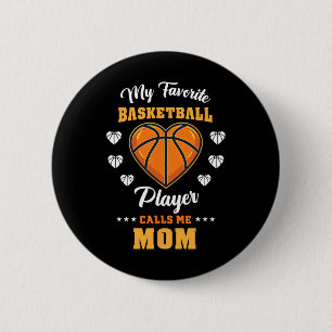 My Favorite Sketll Player Calls Me Mom 1 6 Cm Round Badge